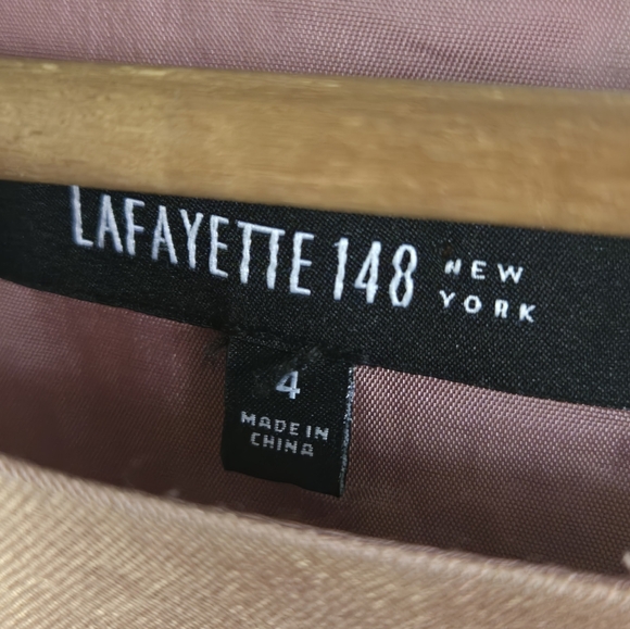 Silk Blend Sheath Dress Sienna Pink Lafayette 148 - Picture 6 of 8